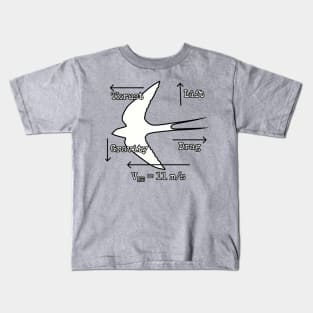 Airspeed Velocity of an Unladen Swallow Kids T-Shirt